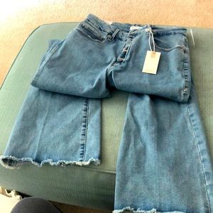 Good American Good Legs Flare Sz 12/31 Button Fly